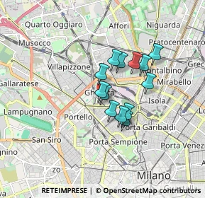 Mappa Via Principe Eugenio, 20155 Milano MI, Italia (1.15615)