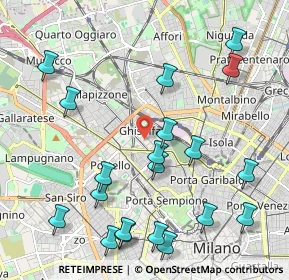 Mappa Via Principe Eugenio, 20155 Milano MI, Italia (2.468)