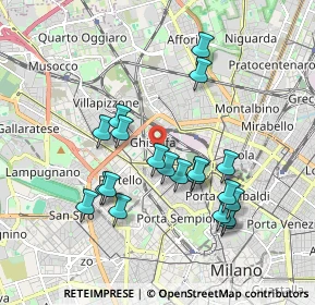 Mappa Via Principe Eugenio, 20155 Milano MI, Italia (1.765)