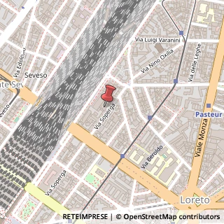 Mappa Via Soperga, 45, 20127 Milano, Milano (Lombardia)