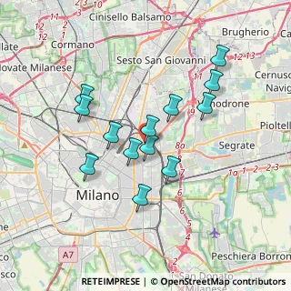 Mappa Via Lambrate, 20131 Milano MI, Italia (3.09769)