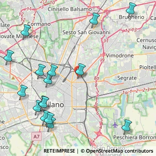 Mappa Via Lambrate, 20131 Milano MI, Italia (6.22389)