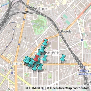 Mappa Via Lambrate, 20131 Milano MI, Italia (0.52)