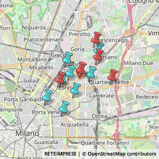 Mappa Via Lambrate, 20131 Milano MI, Italia (1.26769)