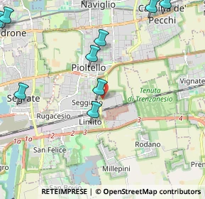 Mappa Via 8 Marzo, 20096 Pioltello MI, Italia (3.37235)