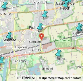 Mappa Via 8 Marzo, 20096 Pioltello MI, Italia (3.32286)