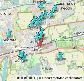 Mappa Via 8 Marzo, 20096 Pioltello MI, Italia (1.7565)