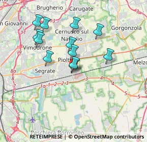 Mappa Via 8 Marzo, 20096 Pioltello MI, Italia (3.23)