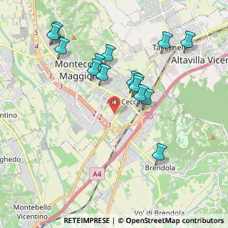 Mappa Via Callesella, 36075 Montecchio maggiore VI, Italia (1.98)