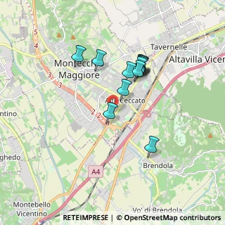 Mappa Via Callesella, 36075 Montecchio maggiore VI, Italia (1.48417)