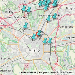 Mappa Viale Sondrio, 20124 Milano MI, Italia (5.734)