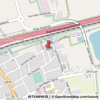 Mappa Via dei Celti, 2, 20010 Marcallo con Casone, Milano (Lombardia)