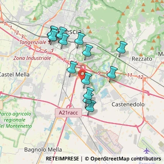 Mappa Via Brescia, 25010 Borgosatollo BS, Italia (3.45643)