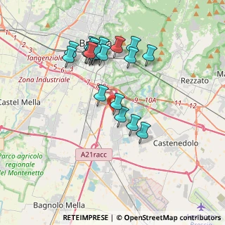 Mappa Via Brescia, 25010 Borgosatollo BS, Italia (3.555)