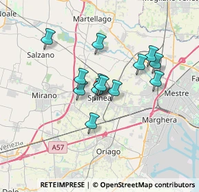 Mappa Via XX Settembre, 30038 Spinea VE, Italia (2.58923)