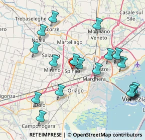 Mappa Via Carlo Pisacane, 30038 Spinea VE, Italia (9.3345)