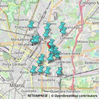 Mappa Via Fanfulla da Lodi, 20131 Milano MI, Italia (1.522)