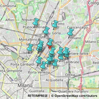 Mappa Via delle Leghe, 20127 Milano MI, Italia (1.394)