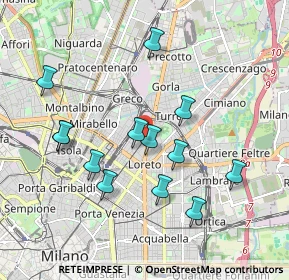 Mappa Via delle Leghe, 20127 Milano MI, Italia (1.83308)