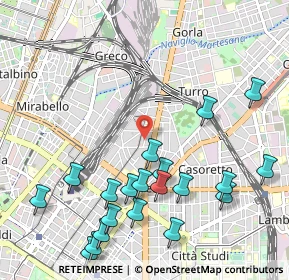 Mappa Via delle Leghe, 20127 Milano MI, Italia (1.2415)