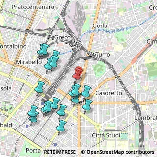 Mappa Via delle Leghe, 20127 Milano MI, Italia (1.075)