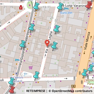 Mappa Via delle Leghe, 20127 Milano MI, Italia (0.1275)