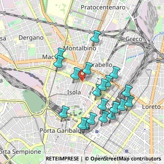 Mappa Via Torquato Taramelli, 20124 Milano MI, Italia (0.9645)