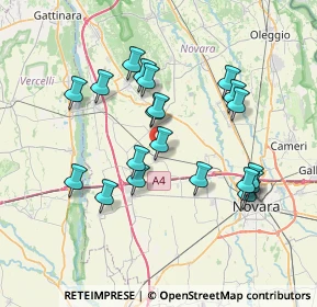 Mappa Via Goffredo Mameli, 28060 Casaleggio Novara NO, Italia (6.8825)