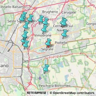 Mappa Via Giuseppe Mazzini, 20090 Segrate MI, Italia (4.33133)