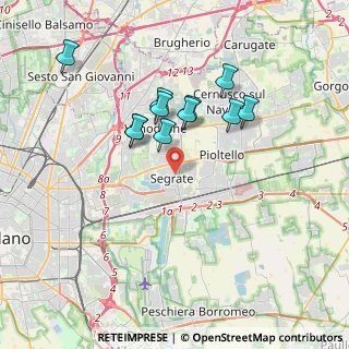 Mappa Via Giuseppe Mazzini, 20090 Segrate MI, Italia (3.17455)