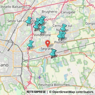 Mappa Via Giuseppe Mazzini, 20090 Segrate MI, Italia (3.37615)