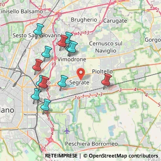 Mappa Via Giuseppe Mazzini, 20090 Segrate MI, Italia (4.15769)