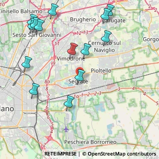 Mappa Via Giuseppe Mazzini, 20090 Segrate MI, Italia (5.31357)