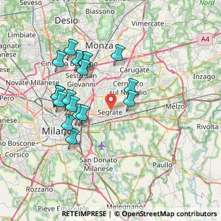 Mappa Via Giuseppe Mazzini, 20090 Segrate MI, Italia (7.29158)