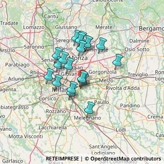 Mappa Via Giuseppe Mazzini, 20090 Segrate MI, Italia (10.9395)