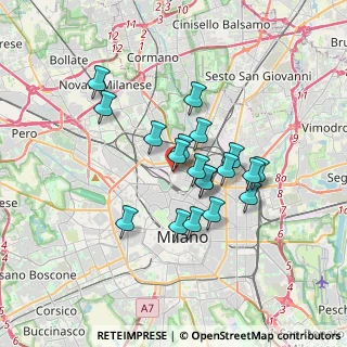 Mappa Via Farini Carlo, 20159 Milano MI, Italia (2.73842)