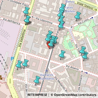 Mappa Via Farini Carlo, 20159 Milano MI, Italia (0.1395)