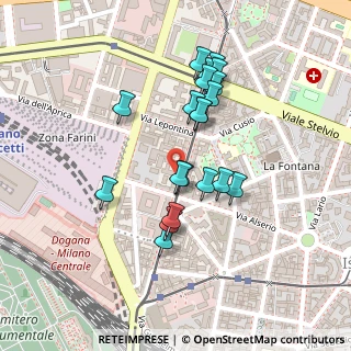 Mappa Via Farini Carlo, 20159 Milano MI, Italia (0.1975)