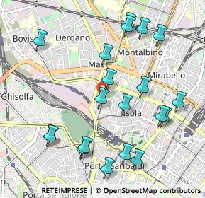 Mappa Via Farini Carlo, 20159 Milano MI, Italia (1.1155)