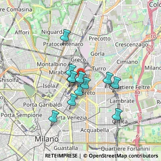 Mappa Via Guido Cavalcanti, 20127 Milano MI, Italia (1.41667)