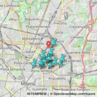 Mappa Via Guido Cavalcanti, 20127 Milano MI, Italia (1.555)