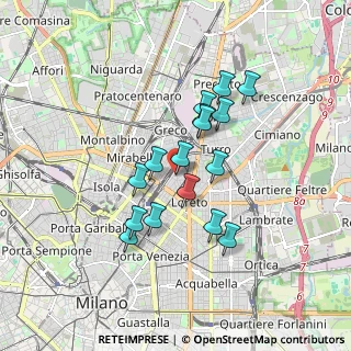 Mappa Via Guido Cavalcanti, 20127 Milano MI, Italia (1.42625)