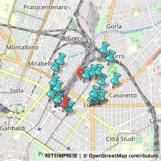 Mappa Via Guido Cavalcanti, 20125 Milano MI, Italia (0.7345)