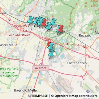 Mappa Strada Vicinale Fusera, 25010 Borgosatollo BS, Italia (3.638)
