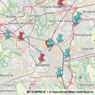 Mappa Via Peri, 20124 Milano MI, Italia (5.37083)