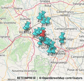 Mappa Via Mantegna, 36040 Grisignano di Zocco VI, Italia (8.901)