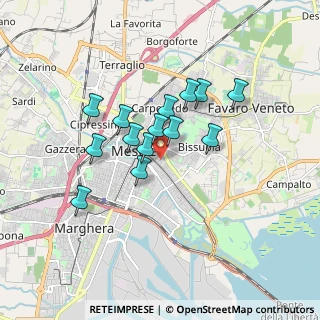 Mappa Via Giuseppe Tassini, 30173 Venezia VE, Italia (1.34357)