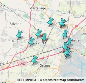 Mappa Via Modigliani, 30038 Spinea VE, Italia (3.57154)