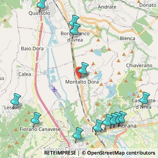Mappa Corso Guglielmo Marconi, 10016 Montalto Dora TO, Italia (3.08462)