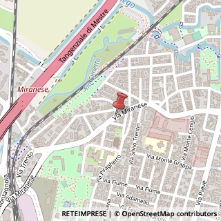 Mappa Via Miranese, 62, 30171 Venezia, Venezia (Veneto)